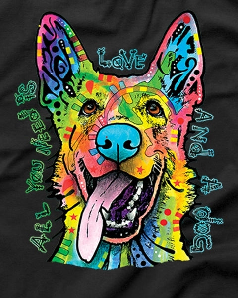 All You Need Is Love And A Dog Dean Russo T-Shirt