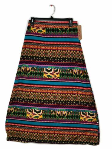 Bohemian Long Skirt Versatile Maxi Boho Chick Hippie Slit Summer Outfit New
