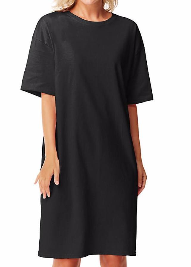 Solid Color Sleep Shirt
