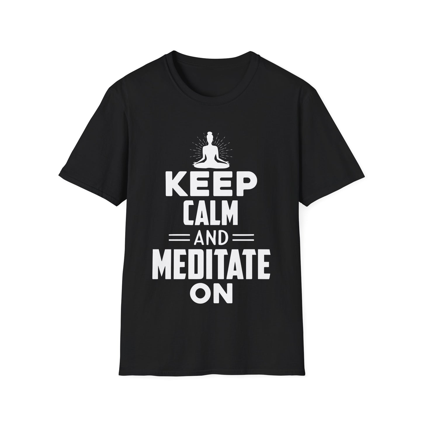 Meditation T-Shirt — "Keep Calm and Meditate On" Relaxation Yoga Tee