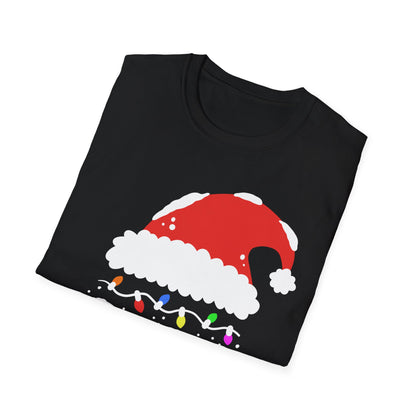 Papa Claus T-Shirt — Christmas Dad Holiday Tee with Santa Hat & Mustache