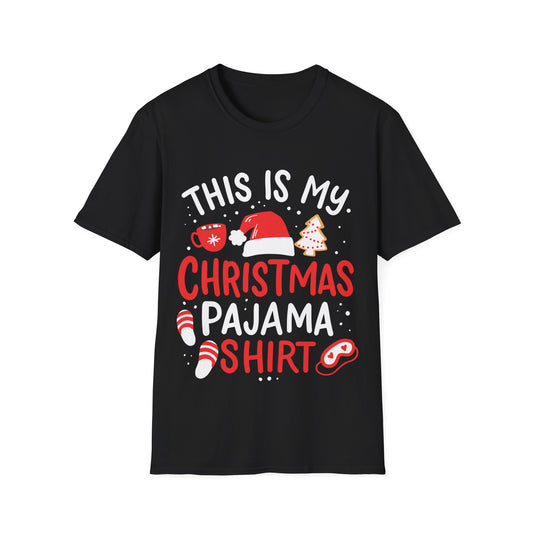 Christmas Pajama Shirt T-Shirt — "This Is My Christmas Pajama Shirt" Holiday Tee