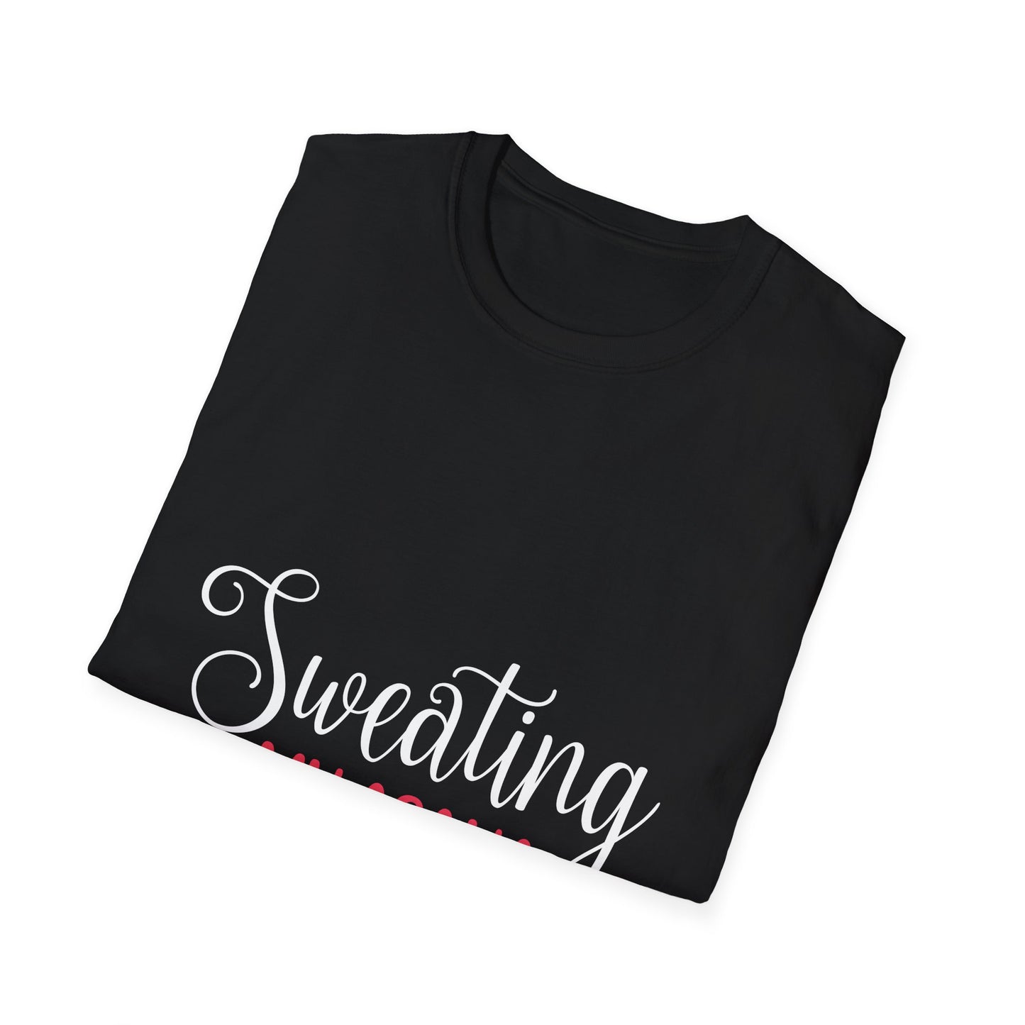 Sweating My Asana Off Yoga T-Shirt — Funny Pilates/Yoga Workout Tee