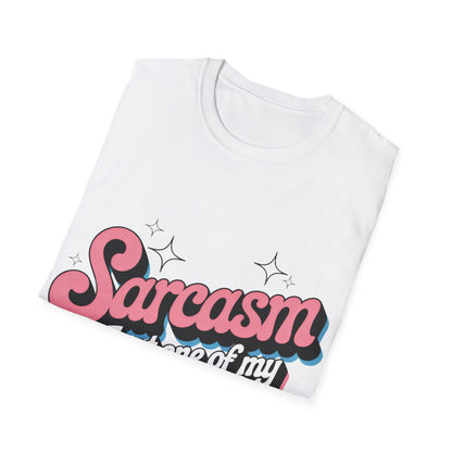 Sarcasm T-Shirt — "Sarcasm: Just One of My Many Talents" Retro Pink Graphic Tee