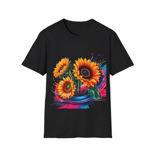 Sunflower Splash T-Shirt — Vibrant Floral Graphic Tee