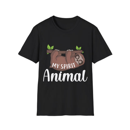 Sloth "My Spirit" T-Shirt – Cute Relaxed Animal Graphic Tee