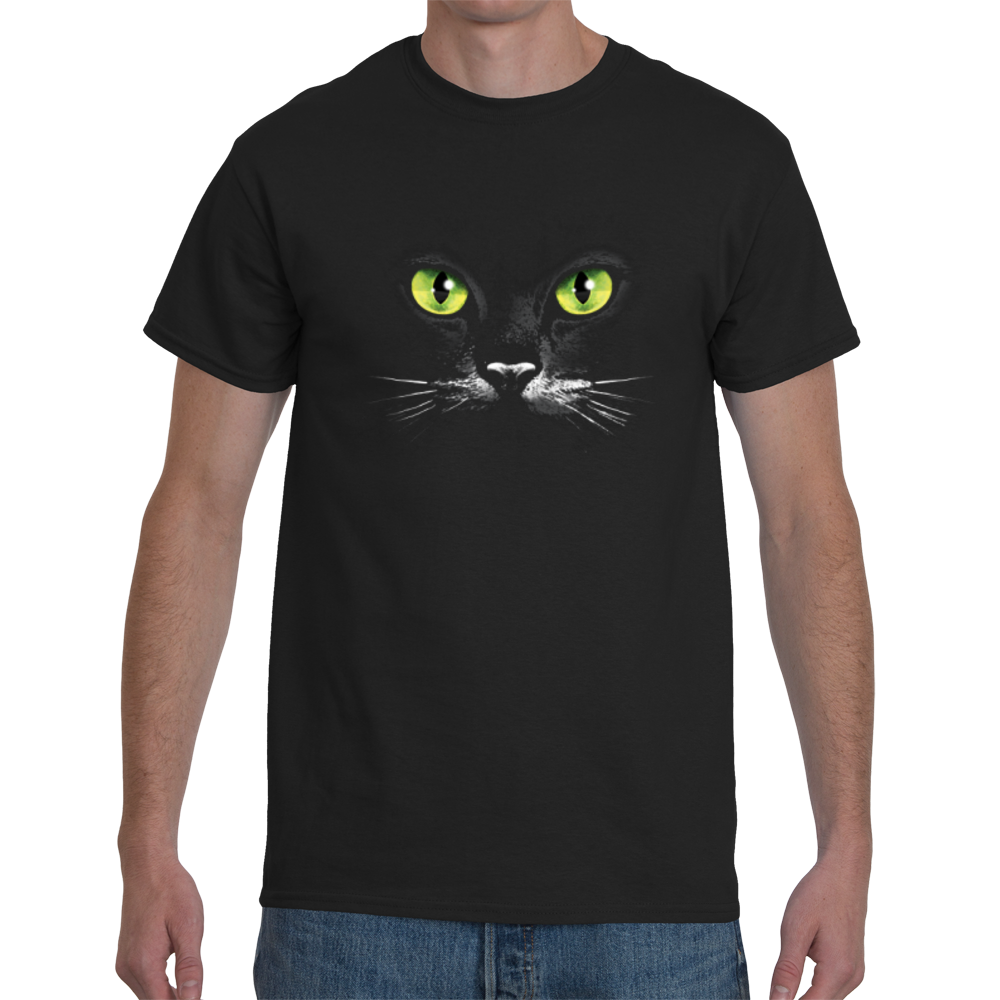 Eyes (Black Cat)- T- shirt