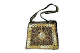 Sling Hand Bag Embroidery Fashionable Style Art Handy Craft Classic Yellow