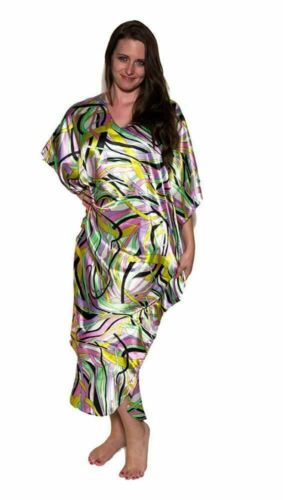 Cool Clothing Women's Long Printed Caftan One Size Pink