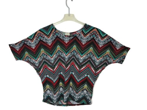 Casual Batwing Blouse Armhole Modern Summer Office Shirt Patterned Print New