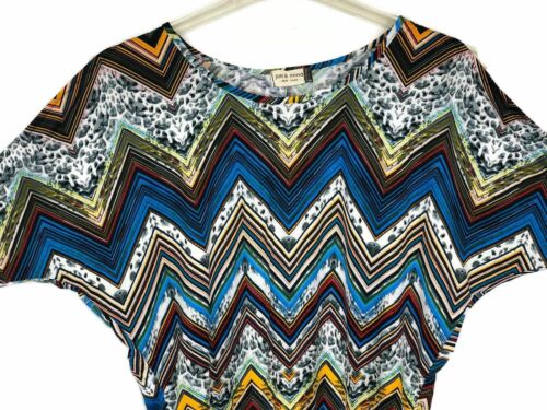 Casual Batwing Blouse Armhole Modern Summer Outfit Shirt Patterned Print New