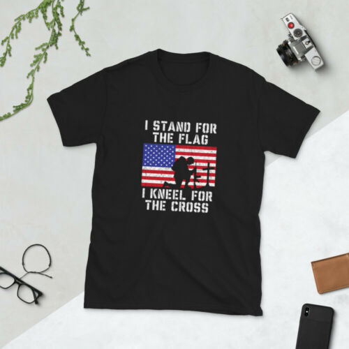 American Flag T-Shirt – I Stand for The Flag I Kneel for The Cross T-Shirt