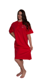 Ladies Cotton Sleep Shirt Red