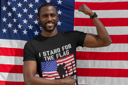 American Flag T-Shirt – I Stand for The Flag I Kneel for The Cross T-Shirt