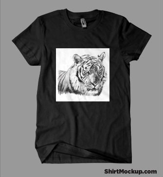Tiger Head Portrait T-Shirt